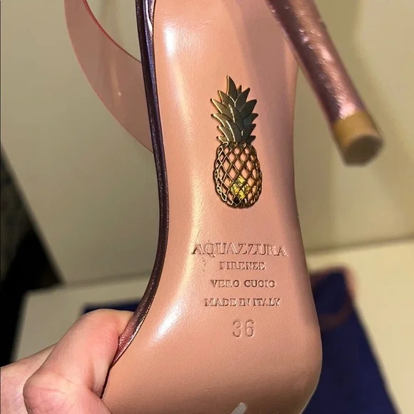 Aquazzura So Nude Plexi Sandal - Pink - Picture 6 of 6